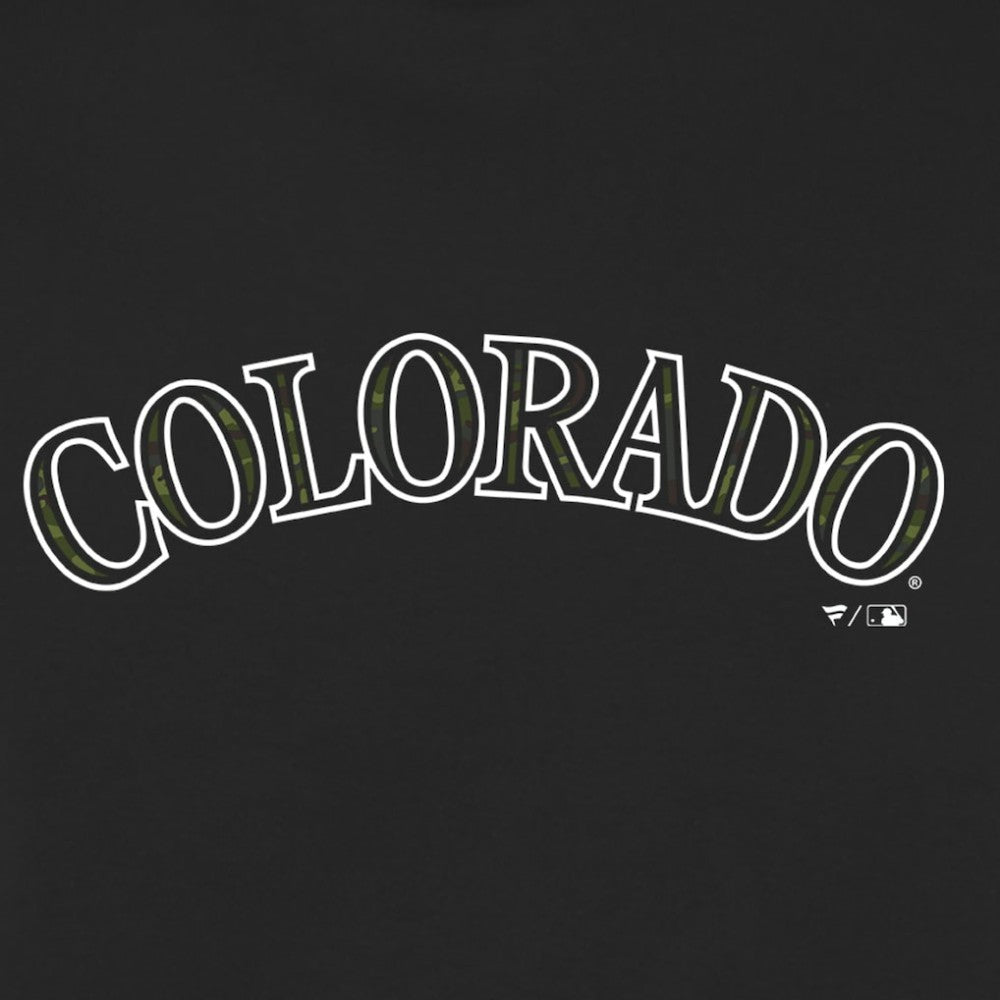 Colorado Rockies Armed Forces Wordmark T-Shirt - Black - MLB Online