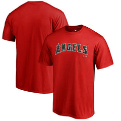 Los Angeles Angels Armed Forces Wordmark T-Shirt - Red - MLB Lifestyle