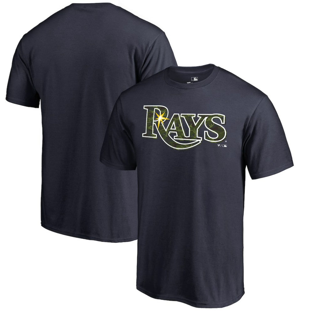 Tampa Bay Rays Armed Forces Wordmark T-Shirt - Navy - MLB Sale