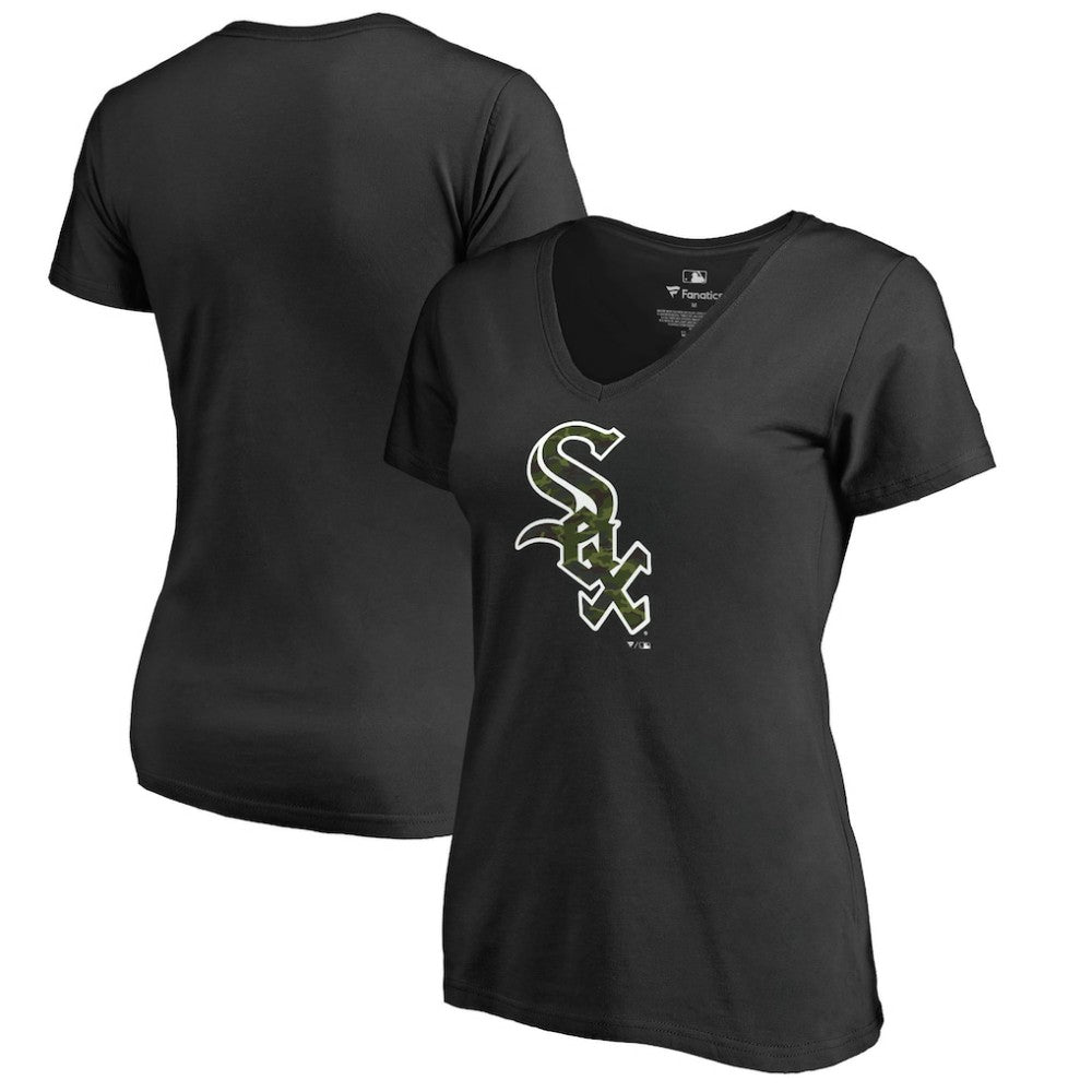 Chicago White Sox Women's Armed Forces Wordmark T-Shirt - Black - MLB on Sale