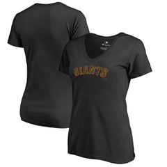 San Francisco Giants Women's Armed Forces Wordmark T-Shirt - Black - MLB Sale