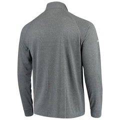 Detroit Tigers Stitches Team Raglan Quarter-Zip Pullover Jacket - Heathered Charcoal - MLB Lifestyle