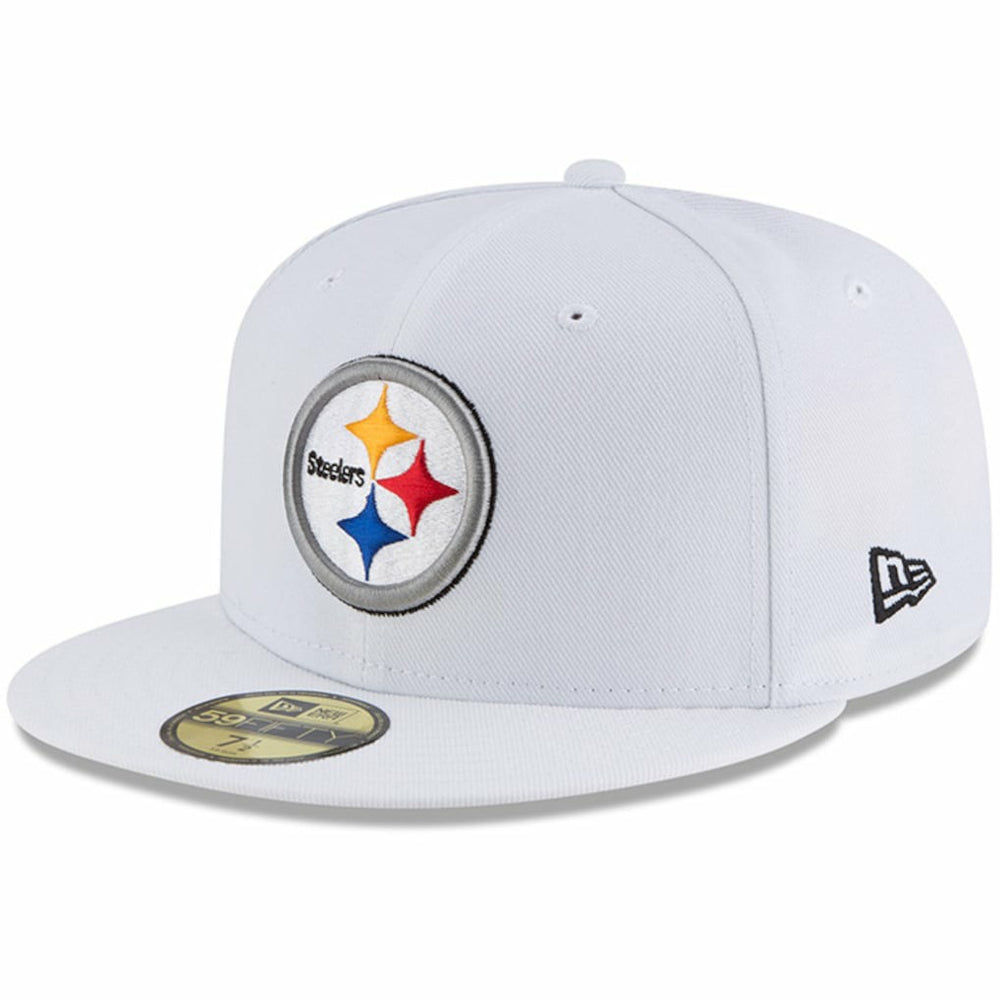 Pittsburgh Steelers New Era Omaha 59FIFTY Fitted Hat White