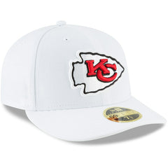 Kansas City Chiefs New Era Omaha Low Profile 59FIFTY Fitted Hat White