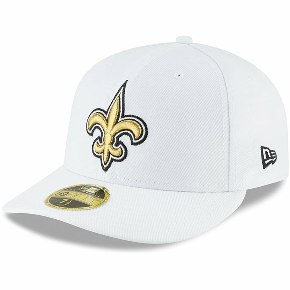 New Orleans Saints New Era Omaha Low Profile 59FIFTY Fitted Hat White