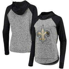 New Orleans Saints G-III 4Her by Carl Banks Women's Championship Ring Pullover Hoodie Heathered Gray/Black