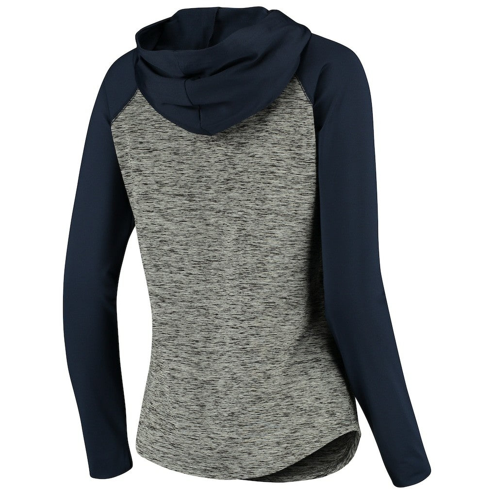 Seattle Seahawks G-III 4Her by Carl Banks Women's Championship Ring Pullover Hoodie Heathered Gray/College Navy