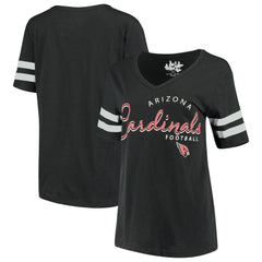 Arizona Cardinals Touch Women's Triple Play V-Neck T-Shirt Black