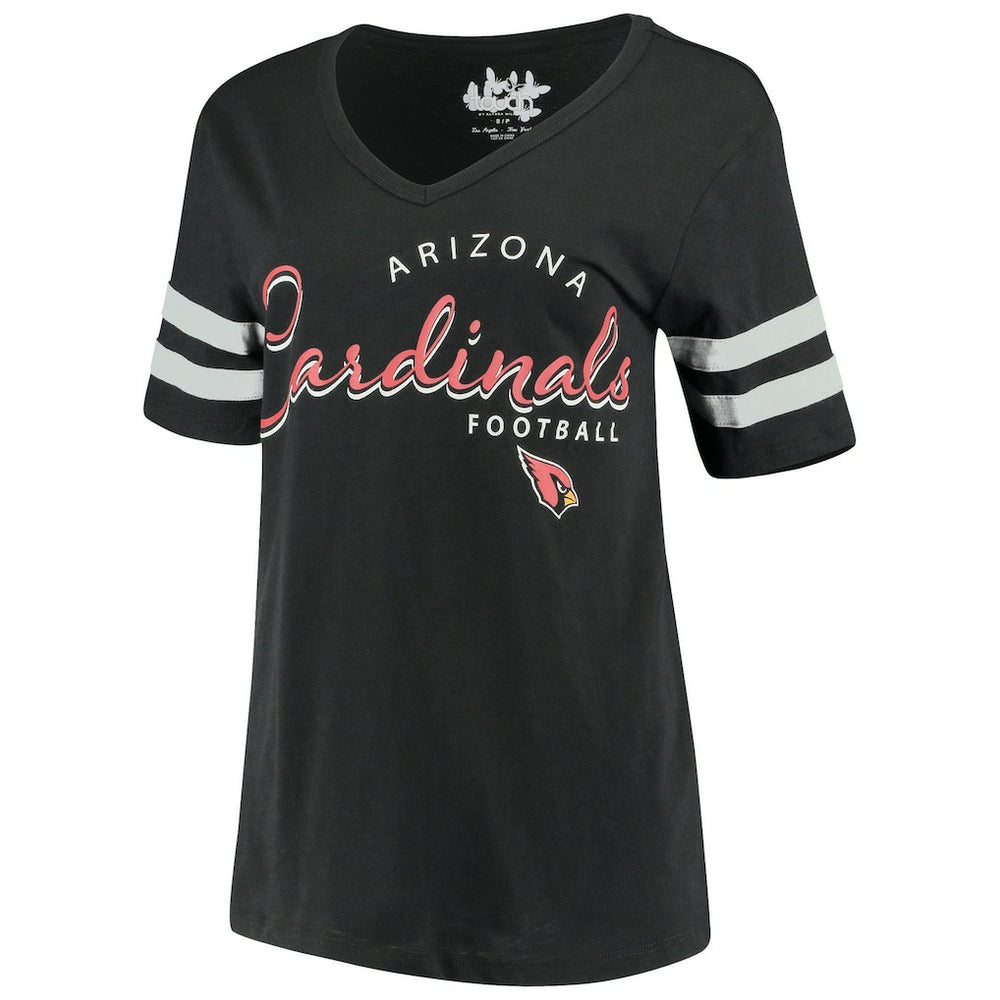 Arizona Cardinals Touch Women's Triple Play V-Neck T-Shirt Black