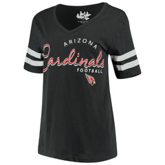 Arizona Cardinals Touch Women's Triple Play V-Neck T-Shirt Black