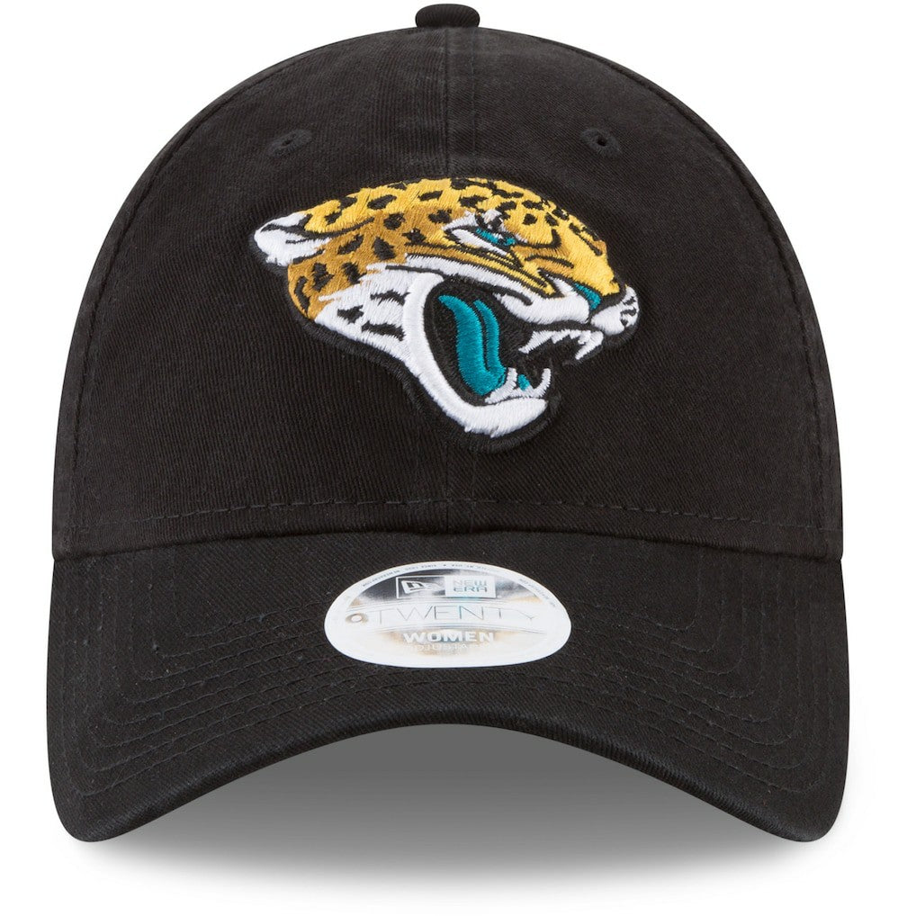 Jacksonville Jaguars New Era Women's Core Classic Primary 9TWENTY Adjustable Hat Black