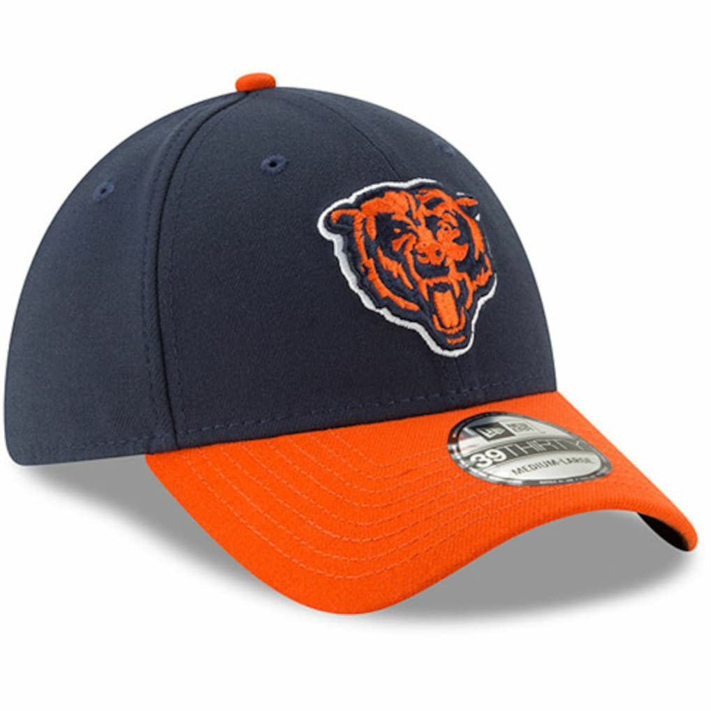 Chicago Bears New Era Team Classic Two-Tone 39THIRTY Flex Hat Navy/Orange