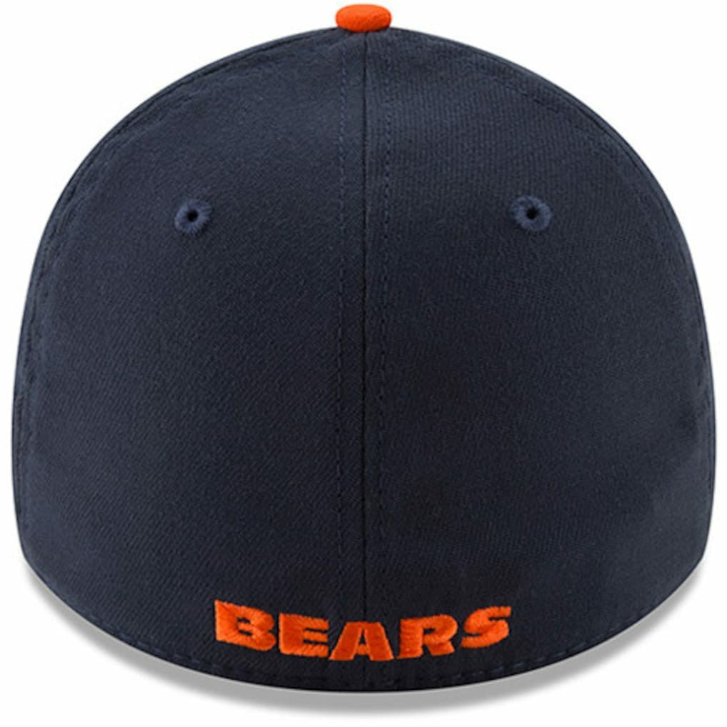Chicago Bears New Era Team Classic Two-Tone 39THIRTY Flex Hat Navy/Orange