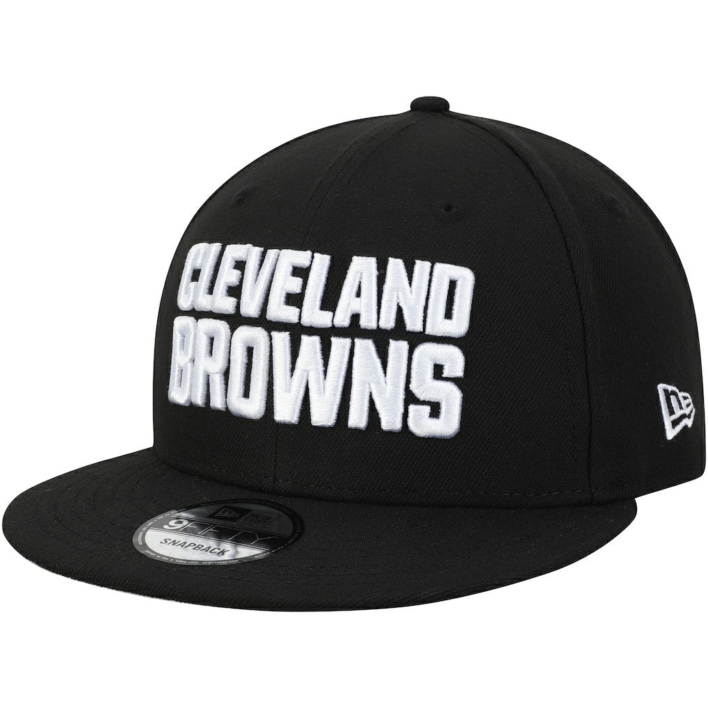 Cleveland Browns New Era B-Dub 9FIFTY Adjustable Hat Black