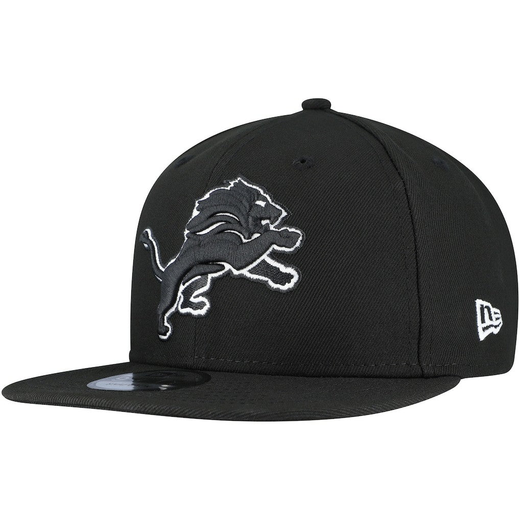 Detroit Lions New Era B-Dub 9FIFTY Adjustable Hat Black