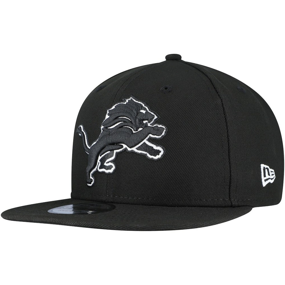 Detroit Lions New Era B-Dub 9FIFTY Adjustable Hat Black