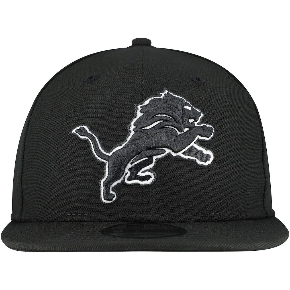 Detroit Lions New Era B-Dub 9FIFTY Adjustable Hat Black
