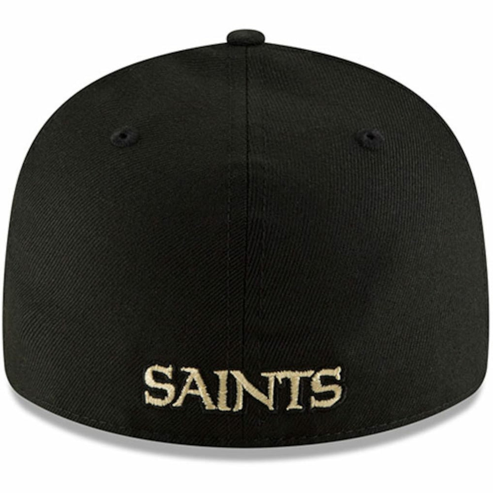 New Orleans Saints New Era Alternate Logo Omaha Low Profile 59FIFTY Fitted Hat Black