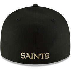 New Orleans Saints New Era Alternate Logo Omaha Low Profile 59FIFTY Fitted Hat Black