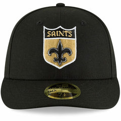 New Orleans Saints New Era Omaha Throwback Low Profile 59FIFTY Fitted Hat Black