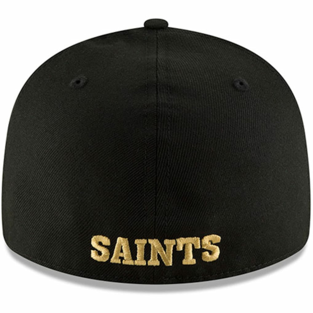 New Orleans Saints New Era Omaha Throwback Low Profile 59FIFTY Fitted Hat Black