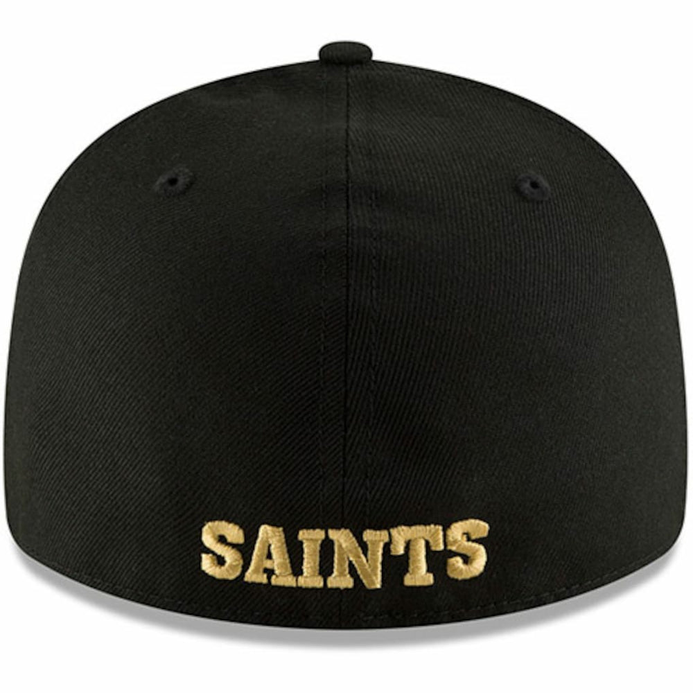 New Orleans Saints New Era Omaha Throwback Low Profile 59FIFTY Fitted Hat Black