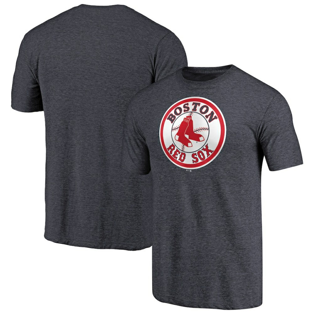 Boston Red Sox Cooperstown Collection Forbes Tri-Blend T-Shirt - Heathered Navy - MLB Discount