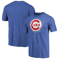 Chicago Cubs Cooperstown Collection Forbes Tri-Blend T-Shirt - Heathered Royal - MLB Lifestyle