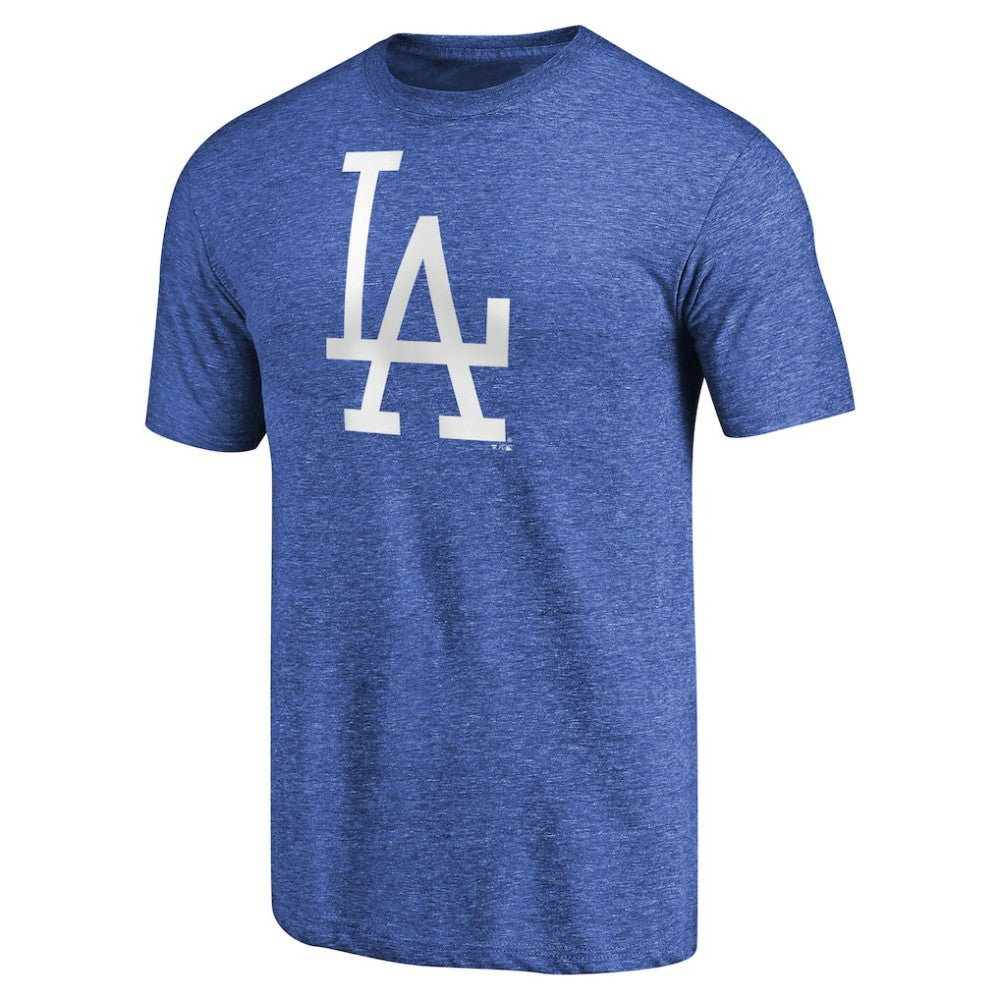 Los Angeles Dodgers Cooperstown Collection Forbes Tri-Blend T-Shirt - Heathered Royal - MLB Sale