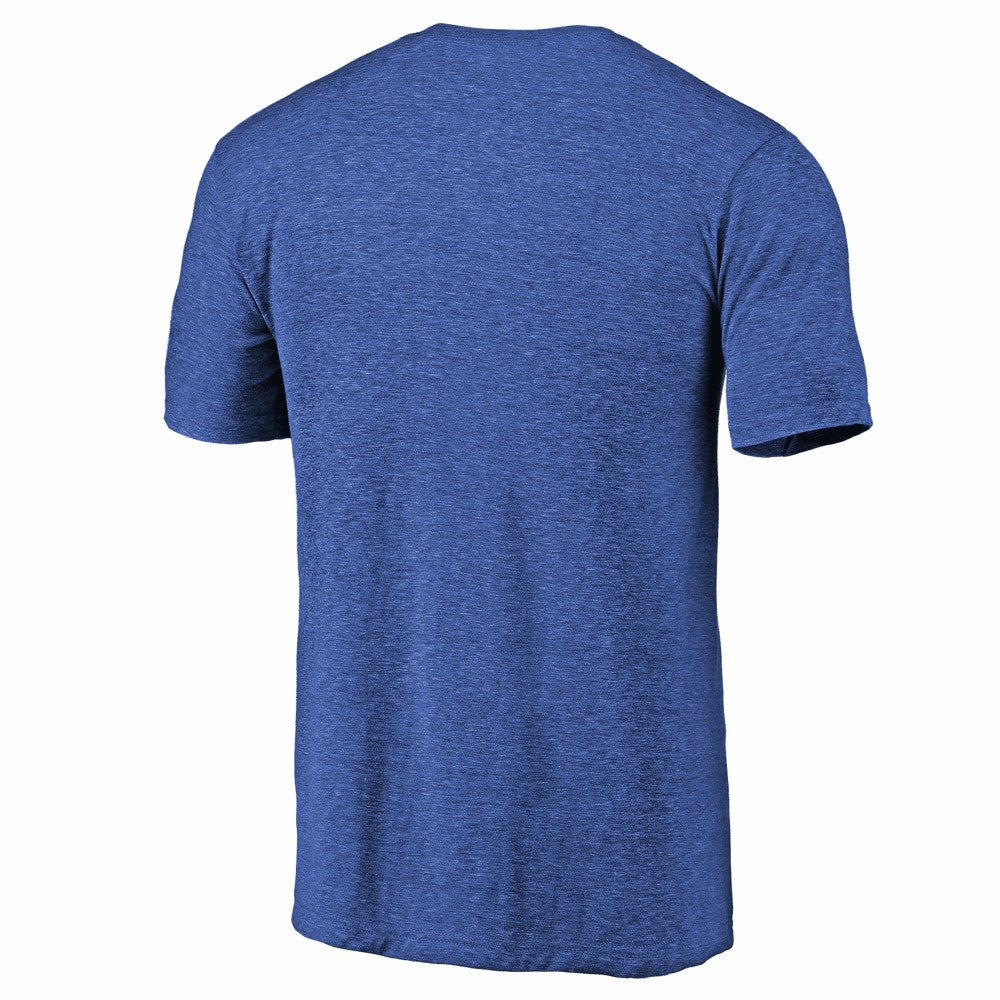 Milwaukee Brewers Cooperstown Collection Forbes Tri-Blend T-Shirt - Heathered Royal - MLB Lifestyle