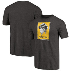 Pittsburgh Pirates Cooperstown Collection Forbes Tri-Blend T-Shirt - Heathered Black - MLB Sale