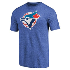 Toronto Blue Jays Cooperstown Collection Forbes Tri-Blend T-Shirt - Heathered Royal - MLB Online