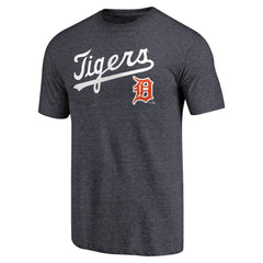 Detroit Tigers Vintage Cooperstown Collection Wahconah Tri-Blend T-Shirt - Navy - MLB Sale