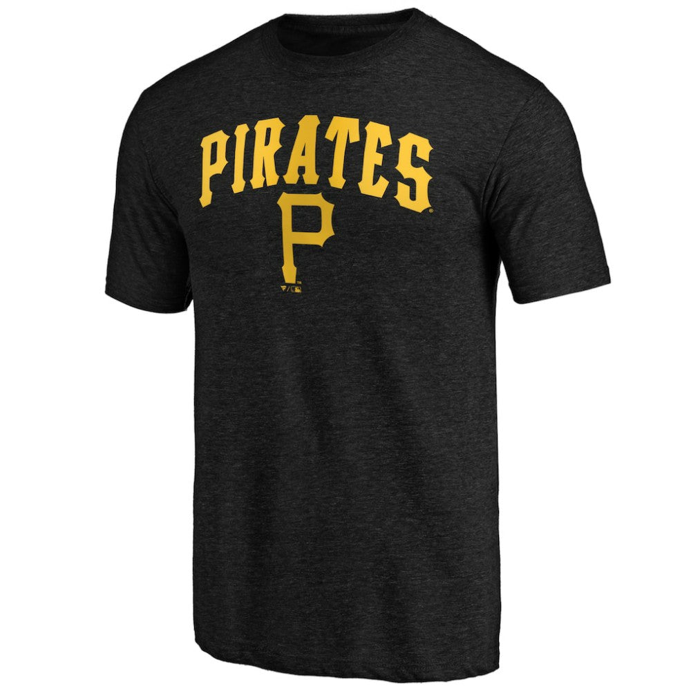 Pittsburgh Pirates Vintage Cooperstown Collection Wahconah Tri-Blend T-Shirt - Black - MLB Discount