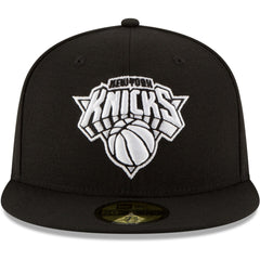 New York Knicks Black & White Logo 59FIFTY Fitted Hat Black | New Era for sale