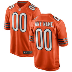 Nike Chicago Bears Youth Alternate Custom Game Jersey Orange