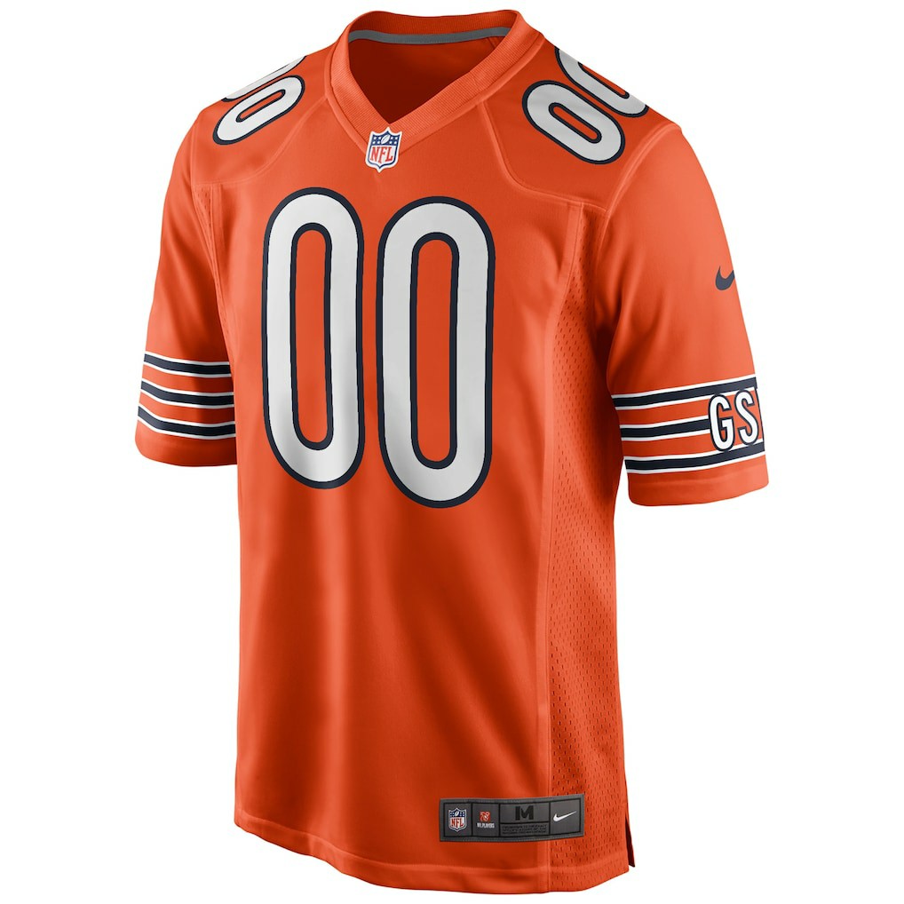Nike Chicago Bears Youth Alternate Custom Game Jersey Orange