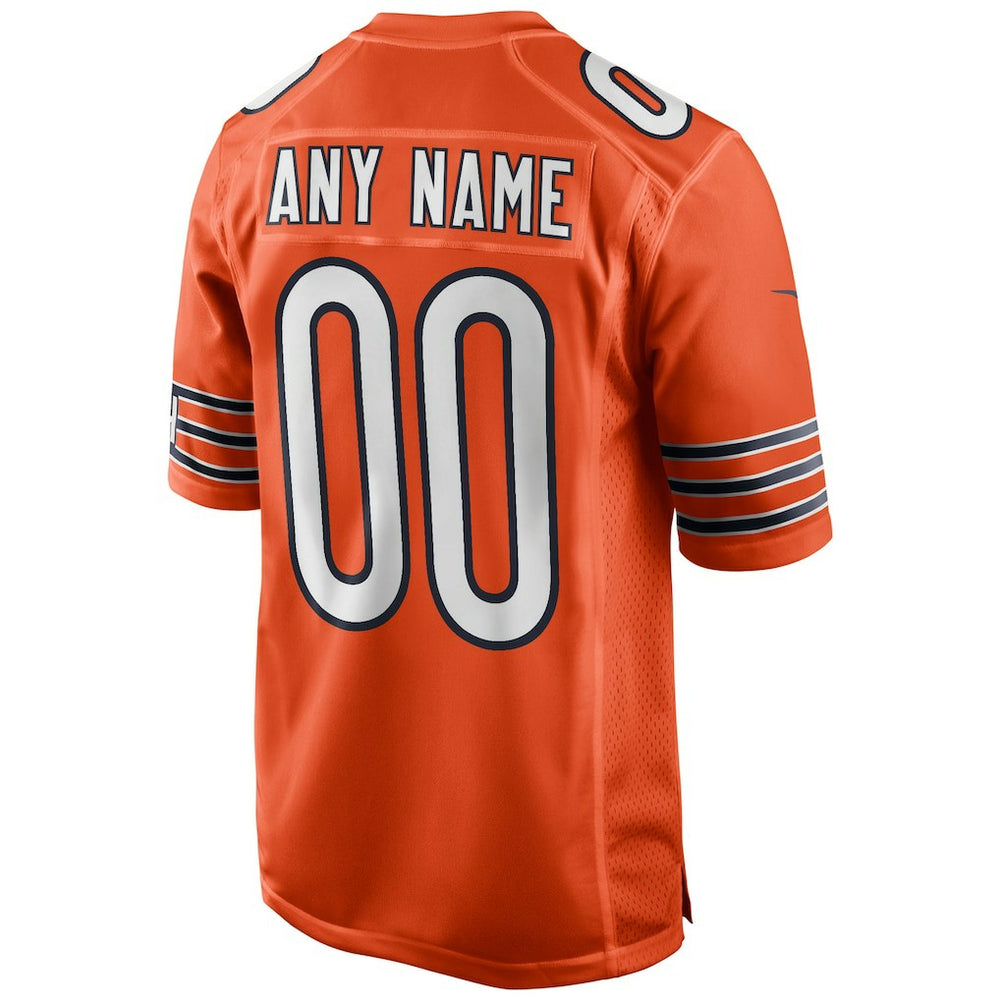 Nike Chicago Bears Youth Alternate Custom Game Jersey Orange