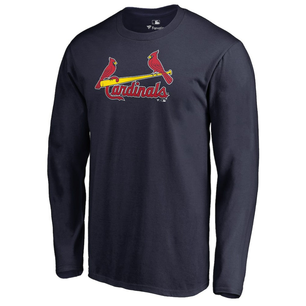St. Louis Cardinals Team Wordmark Long Sleeve T-Shirt - Navy - MLB Online