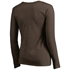 San Diego Padres Women's Cooperstown Collection Forbes Long Sleeve V-Neck T-Shirt - Brown - MLB Online