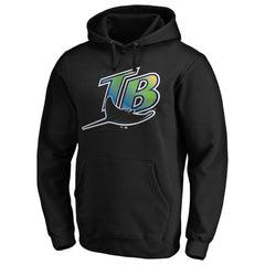 Tampa Bay Rays Vintage Cooperstown Collection Wahconah Fitted Pullover Hoodie - Black - MLB Online