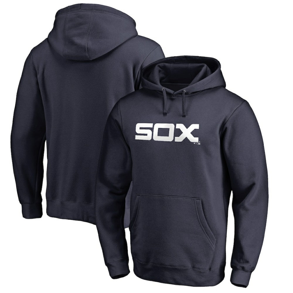 Chicago White Sox Vintage Cooperstown Collection Wahconah Fitted Pullover Hoodie - Navy - MLB Sale