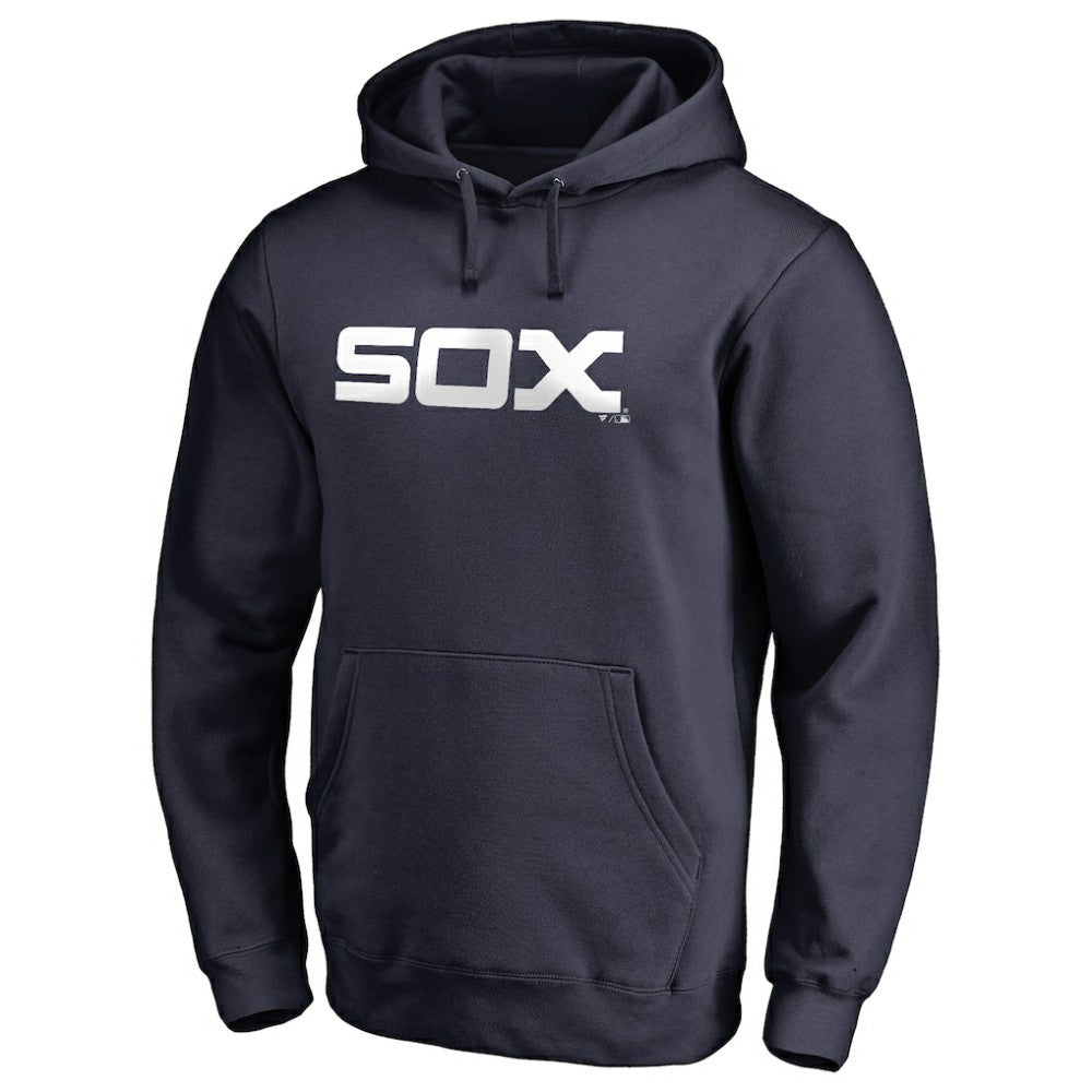 Chicago White Sox Vintage Cooperstown Collection Wahconah Fitted Pullover Hoodie - Navy - MLB Sale