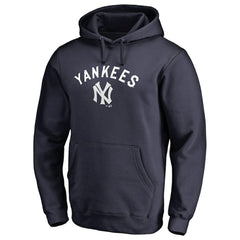 New York Yankees Vintage Cooperstown Collection Wahconah Fitted Pullover Hoodie - Navy - MLB Sale