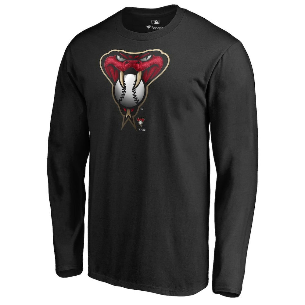 Arizona Diamondbacks Midnight Mascot Long Sleeve T-Shirt - Black - MLB Sale