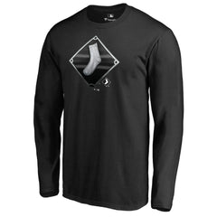 Chicago White Sox Midnight Mascot Long Sleeve T-Shirt - Black - MLB on Sale