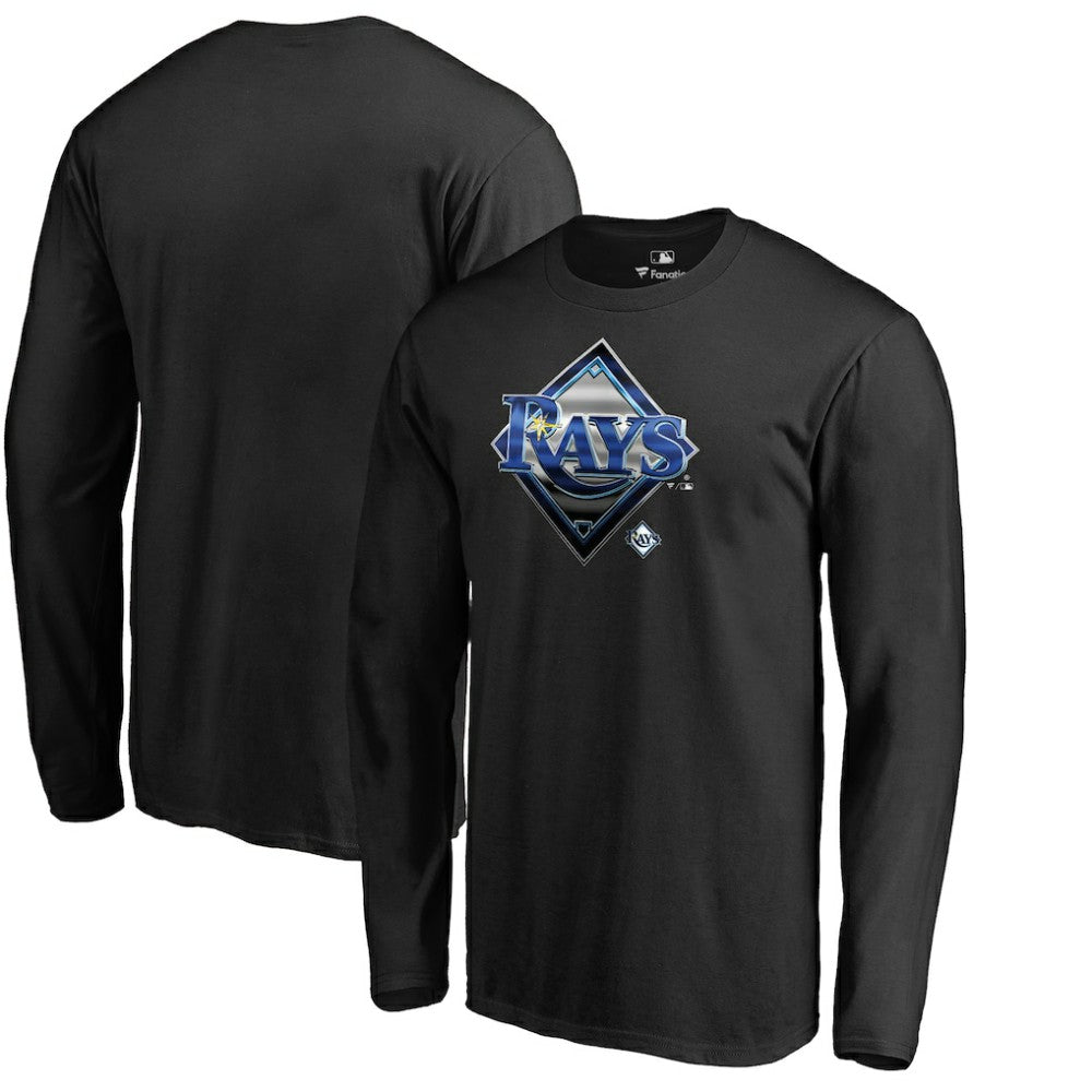 Tampa Bay Rays Midnight Mascot Long Sleeve T-Shirt - Black - MLB Online