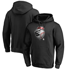 Cincinnati Reds Midnight Mascot Pullover Hoodie - Black - MLB Discount