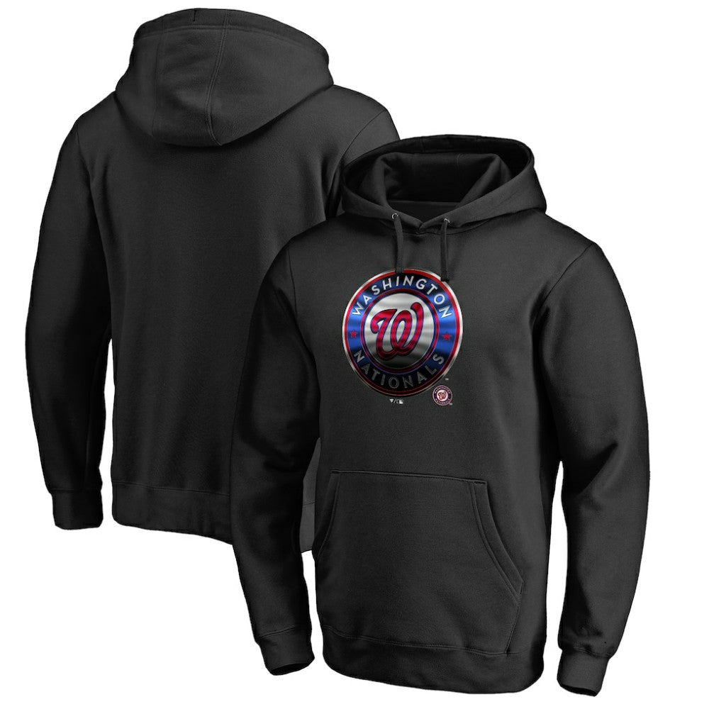 Washington Nationals Midnight Mascot Pullover Hoodie - Black - MLB Online