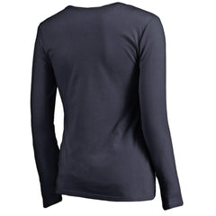 Boston Red Sox Women's Live For It Long Sleeve T-Shirt - Navy - MLB on Sale